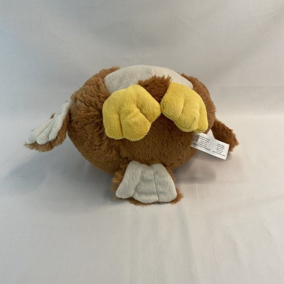 Animal Adventure Owl 9” Plush Stuffed Animal Toy Brown White Round 2013 - Picture 5 of 8